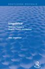 Linguistica (Routledge Revivals) : Selected Papers in English, French and German - Book