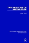 The Analysis of Knowledge - Book