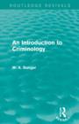 An Introduction to Criminology - Book