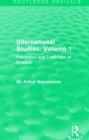 International Studies: Volume 1 (Routledge Revivals) : Prevention and Treatment of Disease - Book
