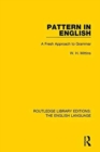 Pattern in English : A Fresh Approach to Grammar - Book