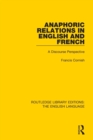 Anaphoric Relations in English and French : A Discourse Perspective - Book