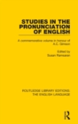 Studies in the Pronunciation of English : A Commemorative Volume in Honour of A.C. Gimson - Book
