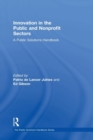 Innovation in the Public and Nonprofit Sectors : A Public Solutions Handbook - Book