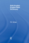 Balti-English / English-Balti Dictionary - Book