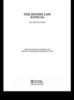 The Jewish Law Annual Volume 14 - Book