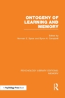 Ontogeny of Learning and Memory (PLE: Memory) - Book