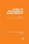 Levels of Processing in Human Memory (PLE: Memory) - Book