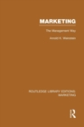 Marketing (RLE Marketing) : The Management Way - Book