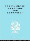 Social Class Language and Education - Book