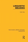 Linguistic Meaning - Book