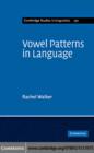 Vowel Patterns in Language - eBook