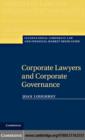 Corporate Lawyers and Corporate Governance - eBook