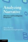 Analyzing Narrative : Discourse and Sociolinguistic Perspectives - eBook