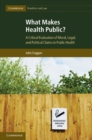 What Makes Health Public? : A Critical Evaluation of Moral, Legal, and Political Claims in Public Health - eBook