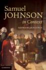 Samuel Johnson in Context - eBook