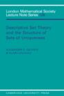 Descriptive Set Theory and the Structure of Sets of Uniqueness - eBook