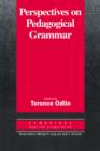 Perspectives on Pedagogical Grammar - eBook