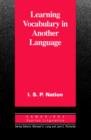 Learning Vocabulary in Another Language - eBook