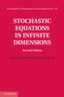 Stochastic Equations in Infinite Dimensions - eBook