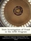 State Investigation of Fraud in the Afdc Program - Book