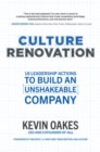 Culture Renovation: 18 Leadership Actions to Build an Unshakeable Company - Book