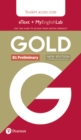 Gold B1 Preliminary New Edition Students' eText and MyEnglishLab Access Card - Book
