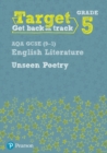 Target Grade 5 Unseen Poetry AQA GCSE (9-1) Eng Lit Workbook - Book