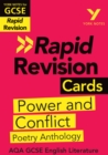 York Notes for AQA GCSE Rapid Revision Cards: Power and Conflict AQA Poetry Anthology catch up, revise and be ready for and 2023 and 2024 exams and assessments - eBook