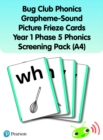 Bug Club Phonics Grapheme-Sound Picture Frieze Cards Year 1 Phase 5 Phonics screening pack (A4) - Book