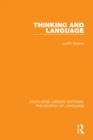 Thinking and Language - eBook