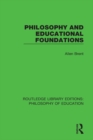 Philosophy and Educational Foundations - eBook