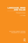Language, Mind and Value : Philosophical Essays - eBook
