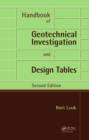 Handbook of Geotechnical Investigation and Design Tables : Second Edition - eBook