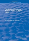 Handbook of Proximate Analysis Tables of Higher Plants - Book