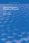 Physical Properties of Materials For Engineers : Volume 3 - Book