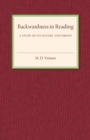 Backwardness in Reading : A Study of its Nature and Origin - Book