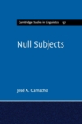 Null Subjects - Book