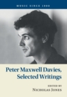 Peter Maxwell Davies, Selected Writings - Book