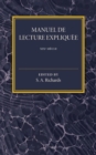 Manuel De Lecture Expliquee XIX Siecle - Book