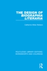 The Design of Biographia Literaria - eBook