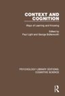 Context and Cognition : Ways of Learning and Knowing - eBook