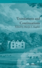 Translations and Continuations : Riccoboni and Brooke, Graffigny and Roberts - eBook
