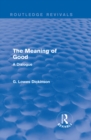 The Meaning of Good : A Dialogue - eBook