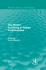 The Public Economy of Urban Communities - eBook