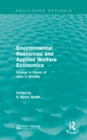 Environmental Resources and Applied Welfare Economics : Essays in Honor of John V. Krutilla - eBook