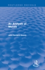An Analysis of Morals - eBook