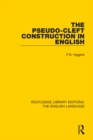 The Pseudo-Cleft Construction in English - eBook