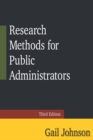 Research Methods for Public Administrators : Third Edition - eBook