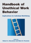 Handbook of Unethical Work Behavior: : Implications for Individual Well-Being - eBook